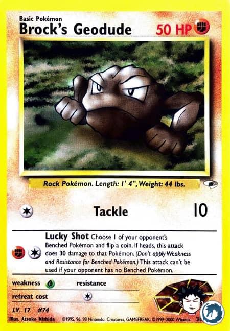 Racaillou de Pierre (38/132) - Brock's Geodude (38/132) - Gym Heroes - Carte Pokémon