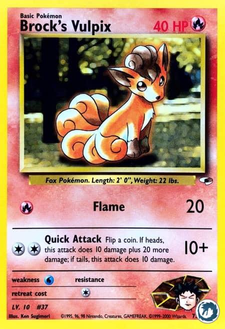 Goupix De Pierre (73/132) - Brock's Vulpix (73/132) - Gym Heroes - Carte Pokémon