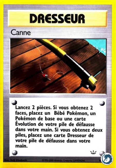Canne (64/64) - Old Rod (64/64) - Néo Révélation - Carte Pokémon