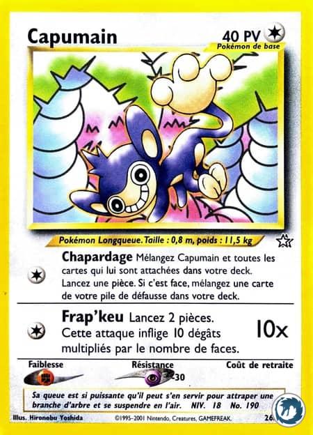 Capumain (26/111) - Aipom (26/111) - Néo Genesis - Carte Pokémon