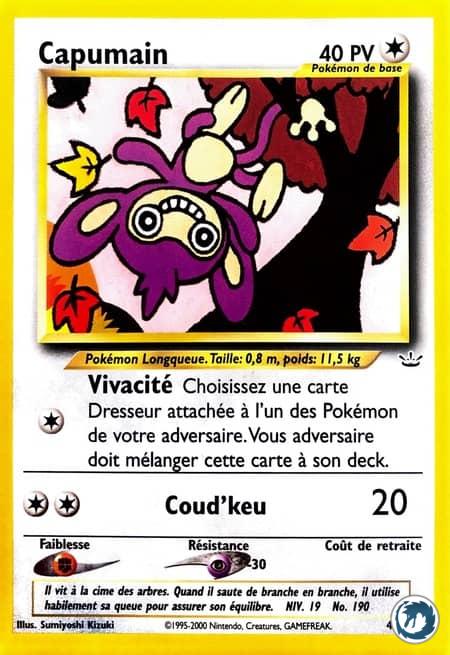 Capumain (41/64) - Aipom (41/64) - Néo Révélation - Carte Pokémon