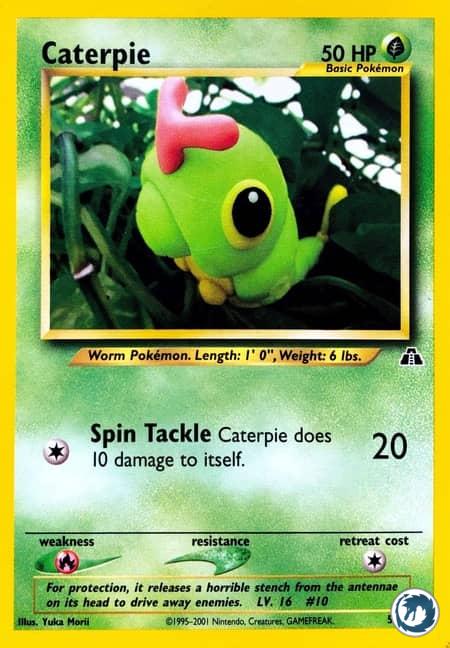 Chenipan (53/75) - Caterpie (53/75) - Neo Discovery - Carte Pokémon