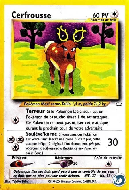Cerfrousse (38/64) - Stantler (38/64) - Néo Révélation - Carte Pokémon