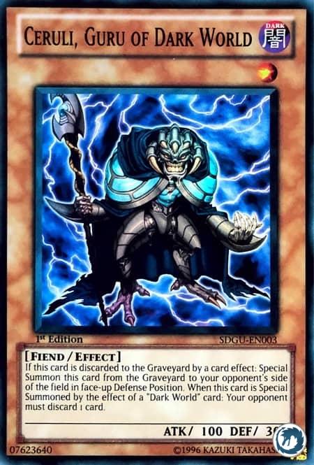 Ceruli, Guru Du Monde Ténébreux (SDGU-FR003) - Ceruli, Guru Of Dark World (SDGU-EN003) - Carte Yu-Gi-Oh