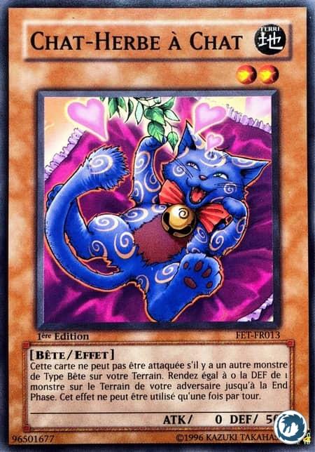 Chat-Herbe À Chat (FET-FR013) - Catnipped Kitty (FET-EN013) - Carte Yu-Gi-Oh