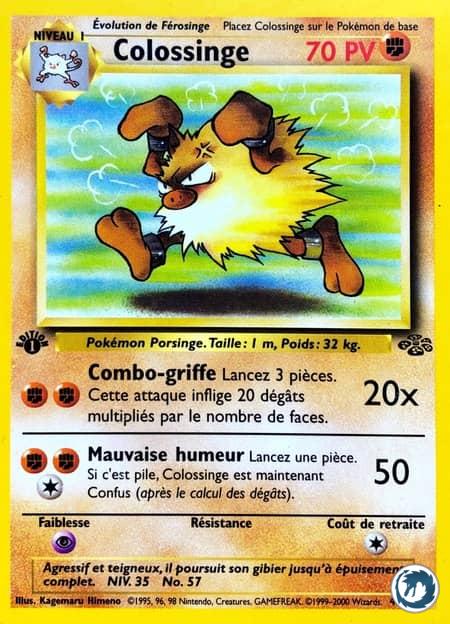 Colossinge (43/64) - Primeape (43/64) - Jungle - Carte Pokémon