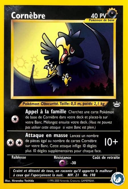Cornèbre (46/64) - Murkrow (46/64) - Néo Révélation - Carte Pokémon