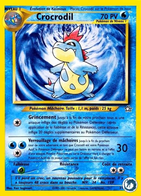 Crocrodil (31/111) - Croconaw (31/111) - Néo Genesis - Carte Pokémon
