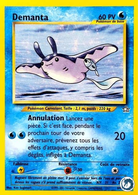 Demanta (64/111) - Mantine (64/111) - Néo Genesis - Carte Pokémon