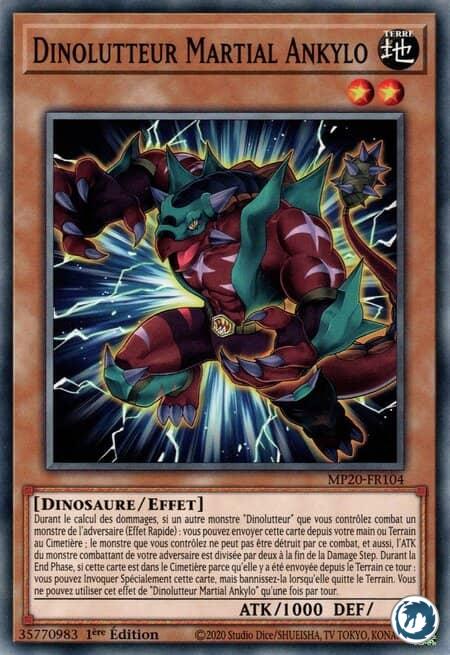 Dinolutteur Martial Ankylo (MP20-FR104) - Dinowrestler Martial Ankylo (MP20-EN104) - Carte Yu-Gi-Oh