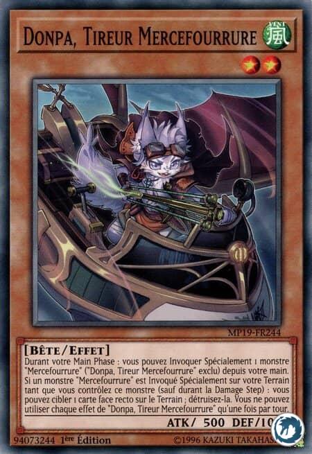 Donpa, Tireur Mercefourrure (MP19-FR244) - Donpa, Marksman Fur Hire (MP19-EN244) - Carte Yu-Gi-Oh