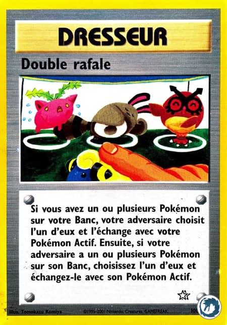 Double rafale (100/111) - Double Gust (100/111) - Néo Genesis - Carte Pokémon