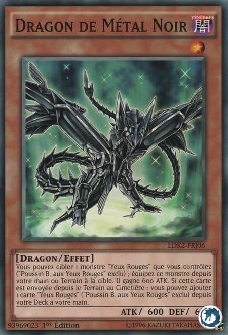 Dragon De Métal Noir (LDK2-FRJ06) - Black Metal Dragon (LDK2-ENJ06) - Carte Yu-Gi-Oh