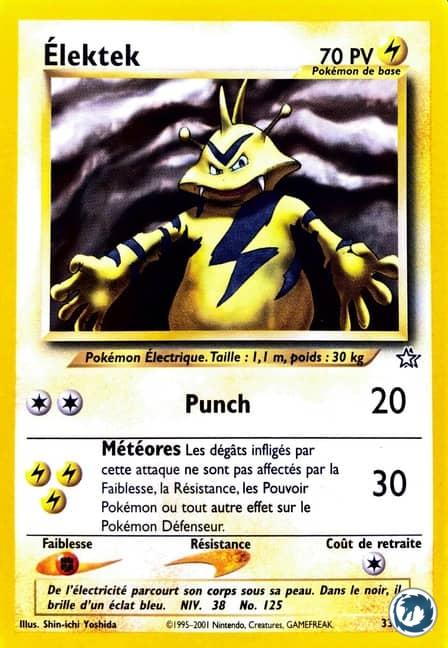 Elektek (33/111) - Electabuzz (33/111) - Néo Genesis - Carte Pokémon