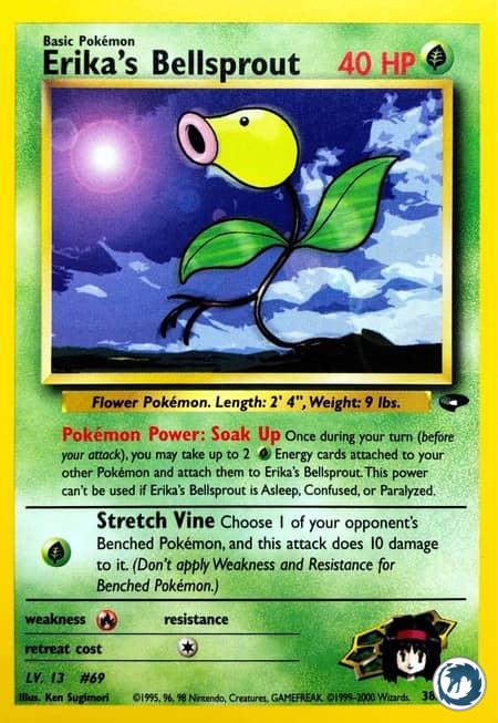 Chétiflor d'Erika (38/132) - Erika's Bellsprout (38/132) - Gym Challenge - Carte Pokémon