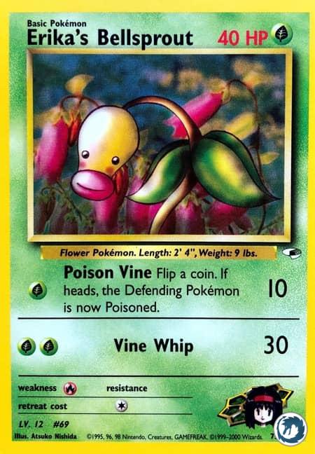 Chétiflor d'Erika (75/132) - Erika's Bellsprout (75/132) - Gym Heroes - Carte Pokémon
