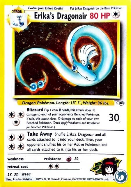 Draco d'Erika (4/132) - Erika's Dragonair (4/132) - Gym Heroes - Carte Pokémon