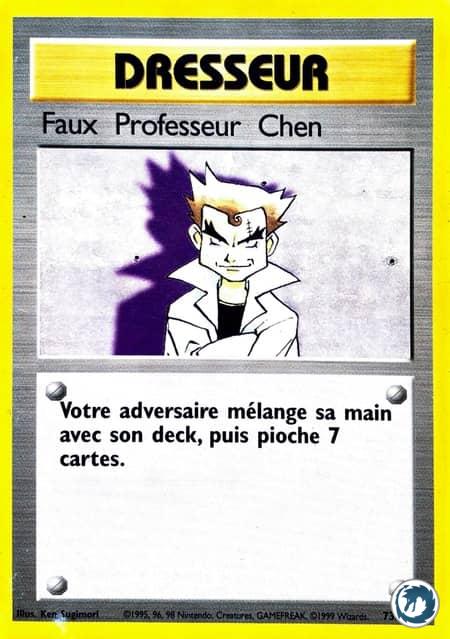 Faux Professeur Chen (73/102) - Impostor Professor Oak (73/102) - Set de base - Carte Pokémon