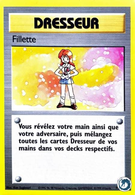 Fillette (75/102) - Lass (75/102) - Set de base - Carte Pokémon