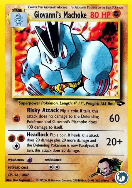 Machopeur de Giovanni (42/132) - Giovanni's Machoke (42/132) - Gym Challenge - Carte Pokémon