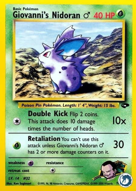 Nidoran ♂ De Giovanni (76/132) - Giovanni's Nidoran ♂ (76/132) - Gym Challenge - Carte Pokémon