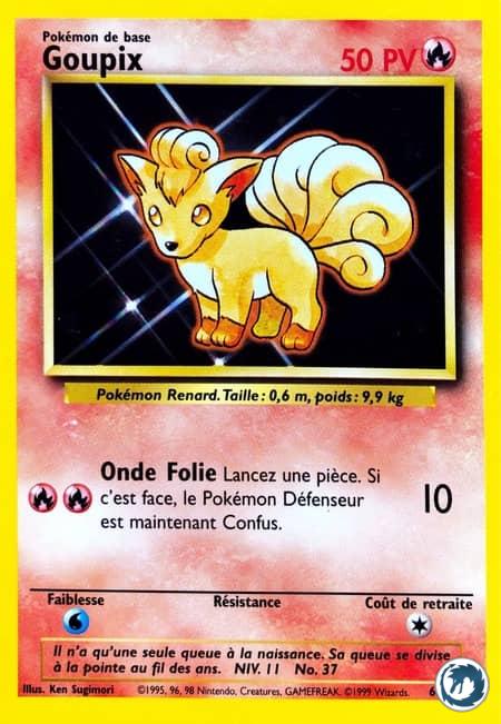 Goupix (68/102) - Vulpix (68/102) - Set de base - Carte Pokémon