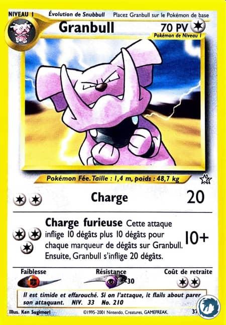 Granbull (37/111) - Granbull (37/111) - Néo Genesis - Carte Pokémon