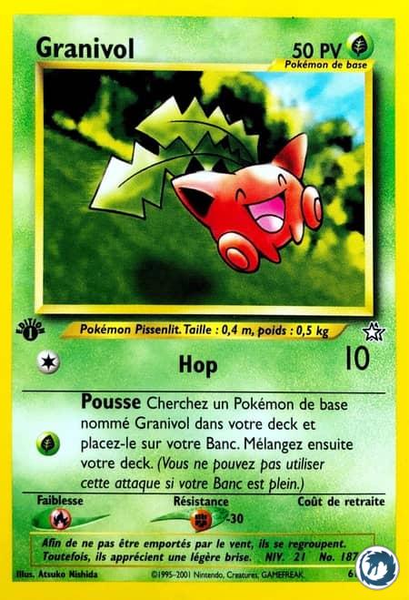 Granivol (61/111) - Hoppip (61/111) - Néo Genesis - Carte Pokémon