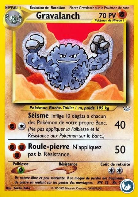 Gravalanch (30/64) - Graveler (30/64) - Néo Révélation - Carte Pokémon