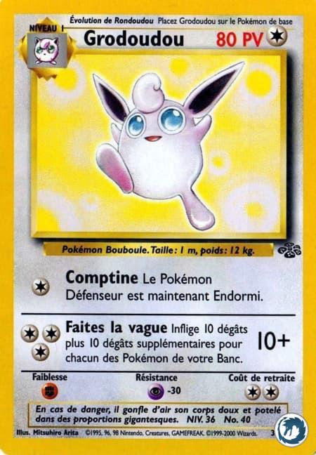 Grodoudou (32/64) - Wigglytuff (32/64) - Jungle - Carte Pokémon
