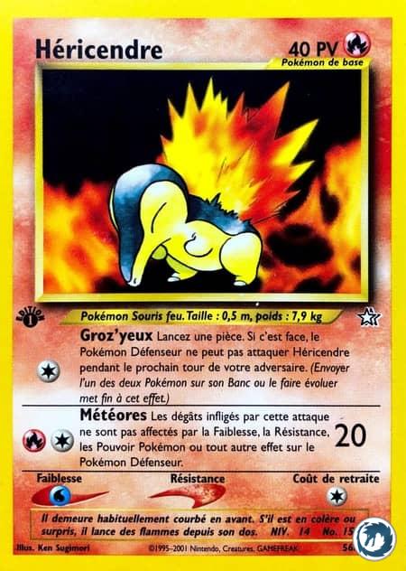 Héricendre (56/111) - Cyndaquil (56/111) - Néo Genesis - Carte Pokémon