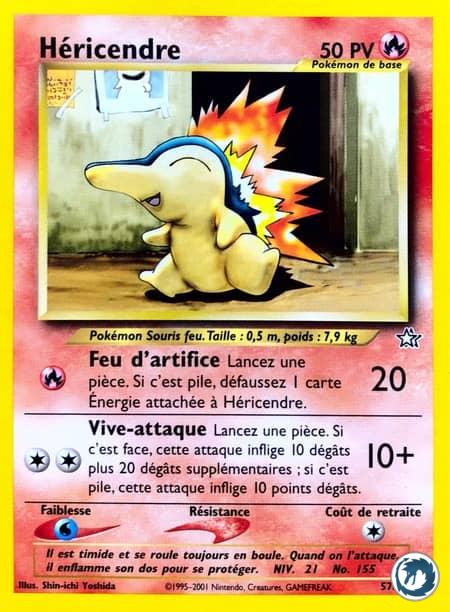 Héricendre (57/111) - Cyndaquil (57/111) - Néo Genesis - Carte Pokémon