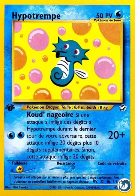 Hypotrempe (62/111) - Horsea (62/111) - Néo Genesis - Carte Pokémon