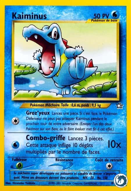 Kaiminus (81/111) - Totodile (81/111) - Néo Genesis - Carte Pokémon