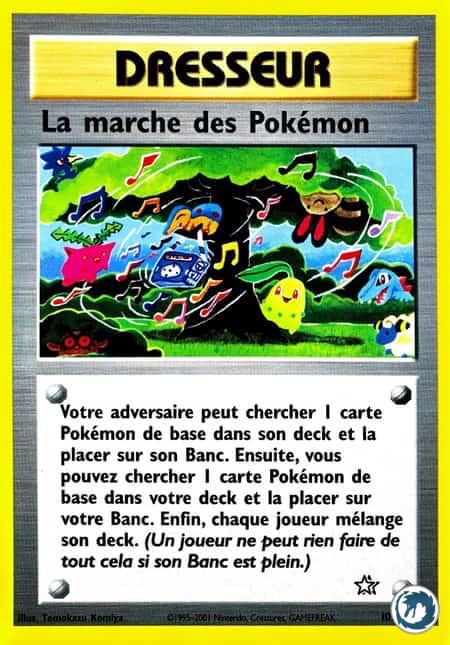 La marche des Pokémon (102/111) - Pokémon March (102/111) - Néo Genesis - Carte Pokémon