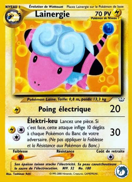 Lainergie (28/64) - Flaaffy (28/64) - Néo Révélation - Carte Pokémon