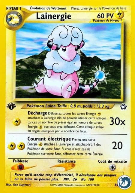 Lainergie (34/111) - Flaaffy (34/111) - Néo Genesis - Carte Pokémon