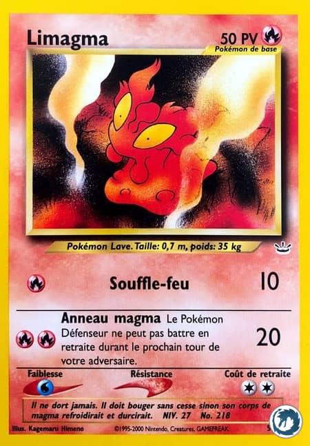 Limagma (53/64) - Slugma (53/64) - Néo Révélation - Carte Pokémon