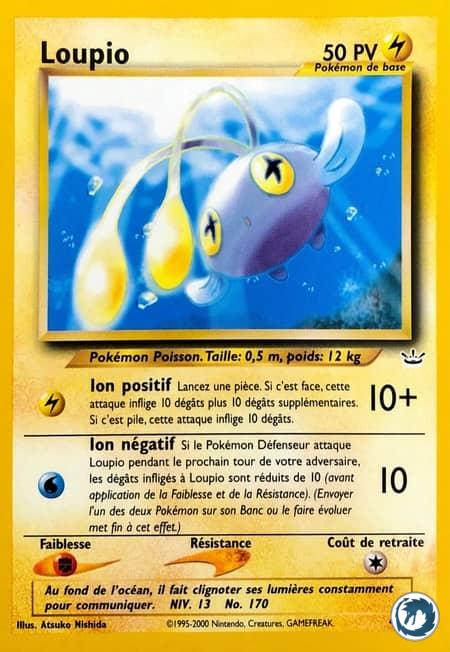 Loupio (42/64) - Chinchou (42/64) - Néo Révélation - Carte Pokémon