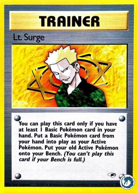 Monsieur Bob (101/132) - Lt. Surge (101/132) - Gym Heroes - Carte Pokémon