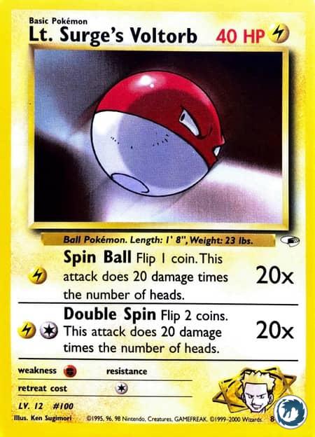 Voltorbe De Major Bob (84/132) - Lt. Surge's Voltorb (84/132) - Gym Heroes - Carte Pokémon