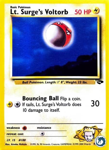 Voltorbe de Major Bob (86/132) - Lt. Surge's Voltorb (86/132) - Gym Challenge - Carte Pokémon