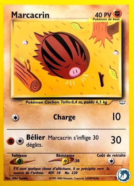 Marcacrin (57/64) - Swinub (57/64) - Néo Révélation - Carte Pokémon