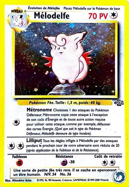 Mélodelfe (1/64) - Clefable (1/64) - Jungle - Carte Pokémon