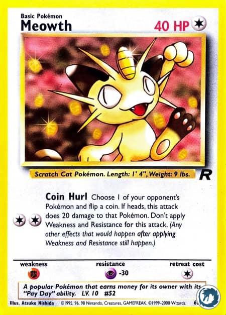Miaouss (62/82) - Meowth (62/82) - Team Rocket - Carte Pokémon