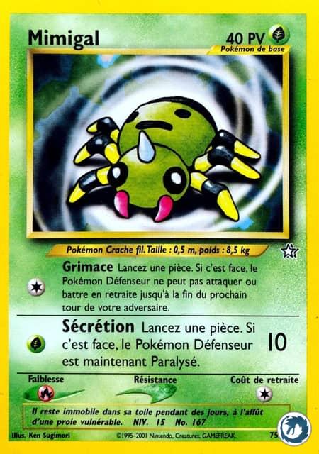 Mimigal (75/111) - Spinarak (75/111) - Néo Genesis - Carte Pokémon