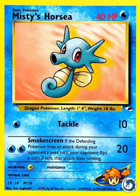 Hypotrempe D'Ondine (86/132) - Misty's Horsea (86/132) - Gym Heroes - Carte Pokémon