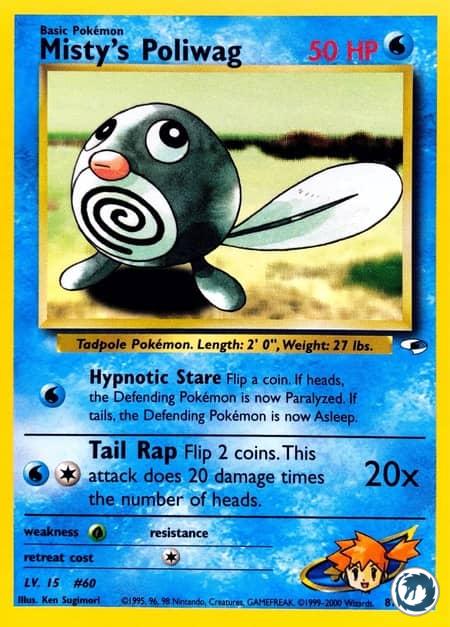 Ptitard D'Ondine (87/132) - Misty's Poliwag (87/132) - Gym Heroes - Carte Pokémon