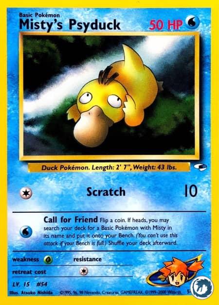 Psykokwak D'Ondine (54/132) - Misty's Psyduck (54/132) - Gym Heroes - Carte Pokémon