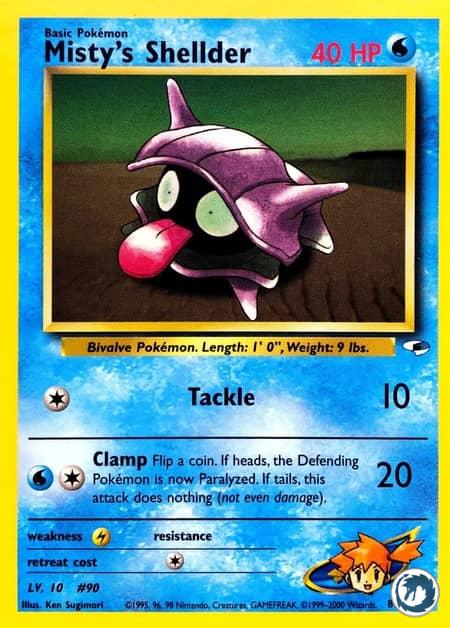 Kokiyas D'Ondine (89/132) - Misty's Shellder (89/132) - Gym Heroes - Carte Pokémon